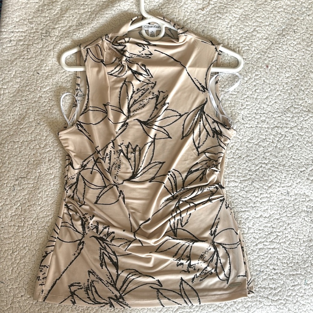 CALVIN KLEIN Mock Neck Tank Top